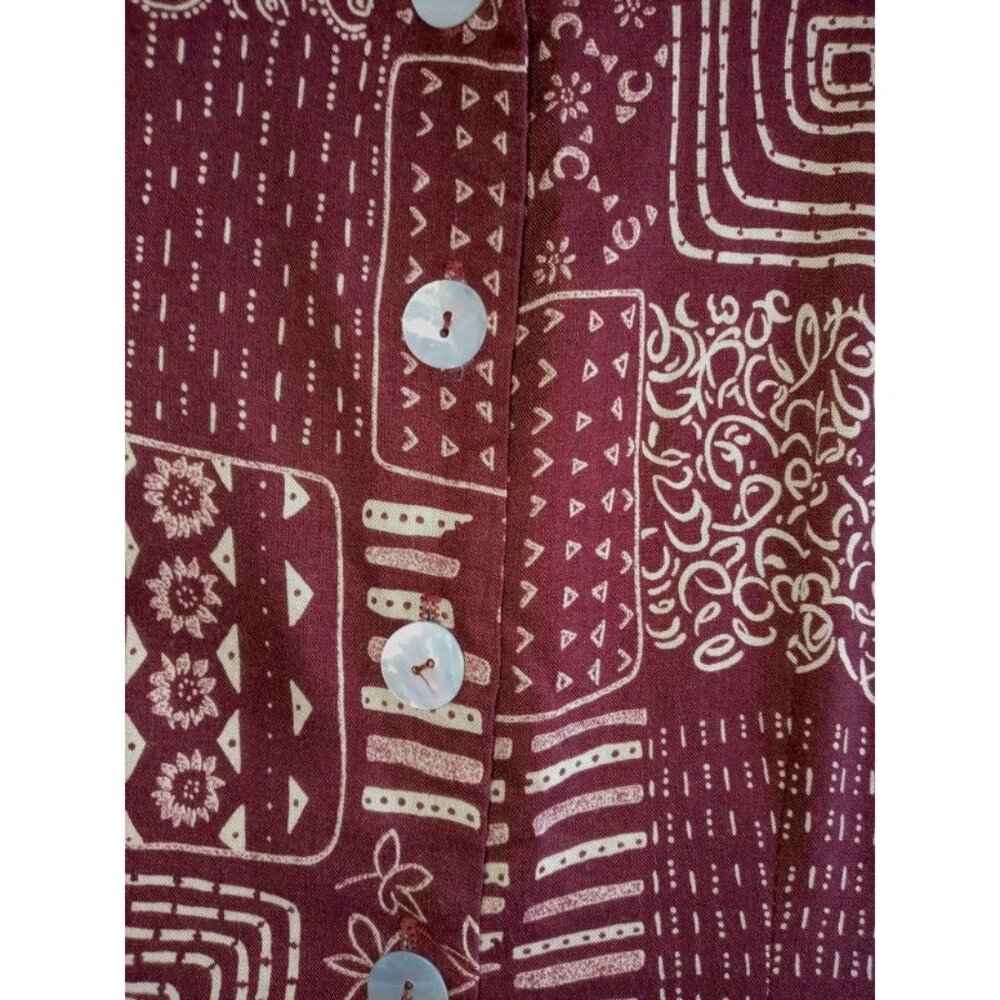 Vintage Jumpsuit Romper Womens Size 11 / 12 Floral Ethnic Tribal Jumper by Break - Picture 5 of 10